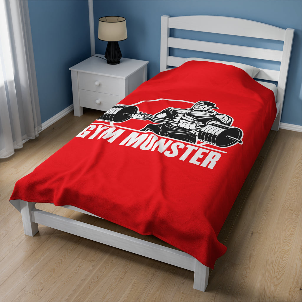 GymMonster-Velveteen Plush Blanket