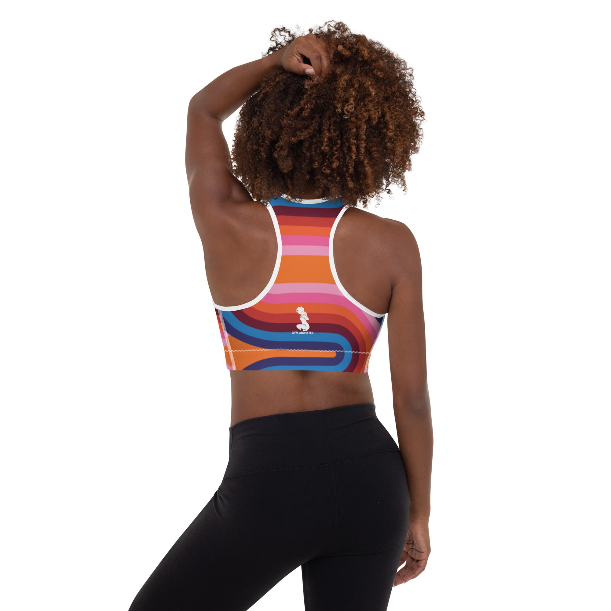 Lady Gym Monster Padded Sports Bra-Abstract