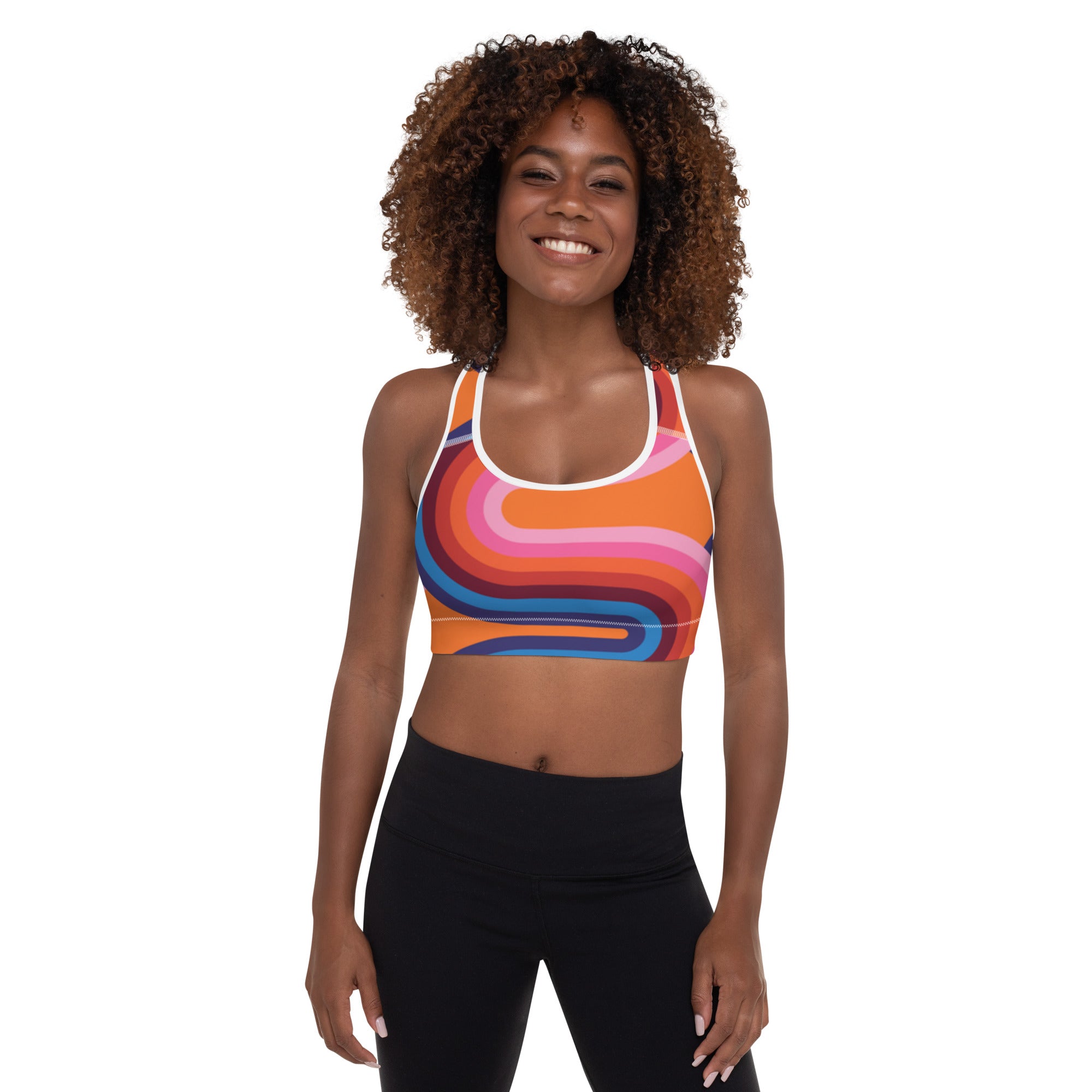 Lady Gym Monster Padded Sports Bra-Abstract
