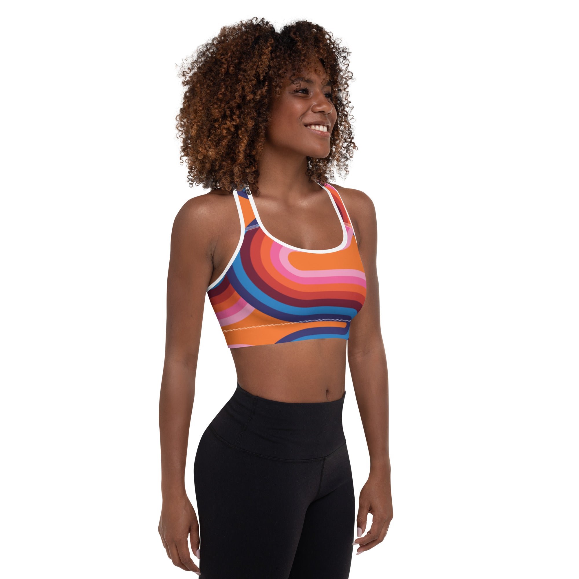 Lady Gym Monster Padded Sports Bra-Abstract