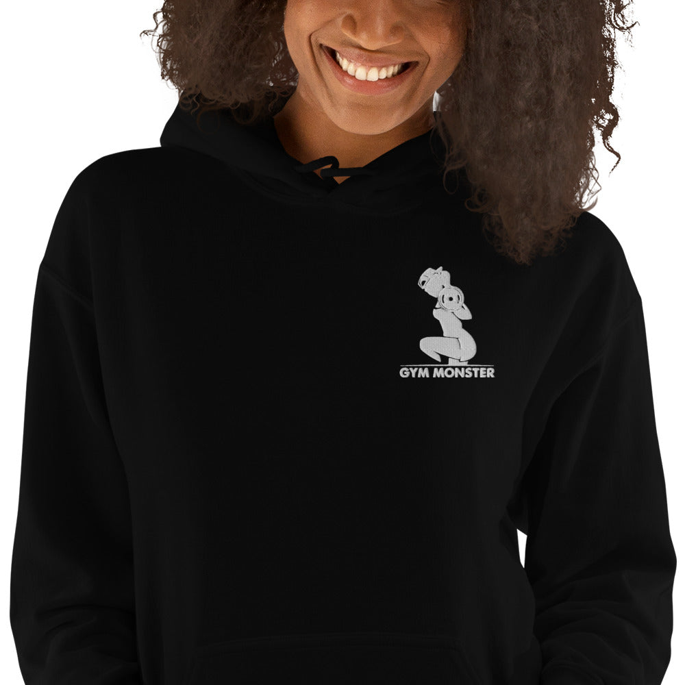 Lady Gym Monster Embroidered logo Hoodie