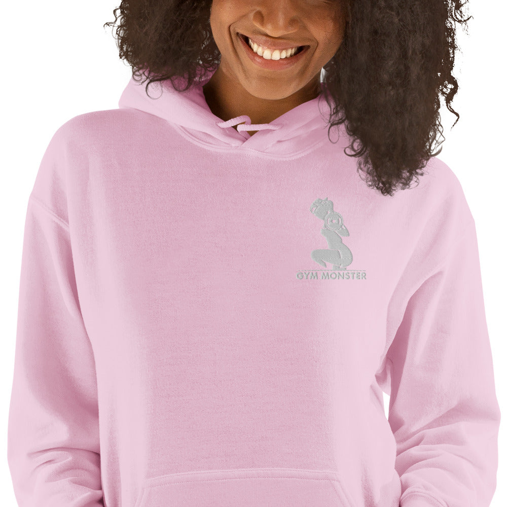 Lady Gym Monster Embroidered logo Hoodie