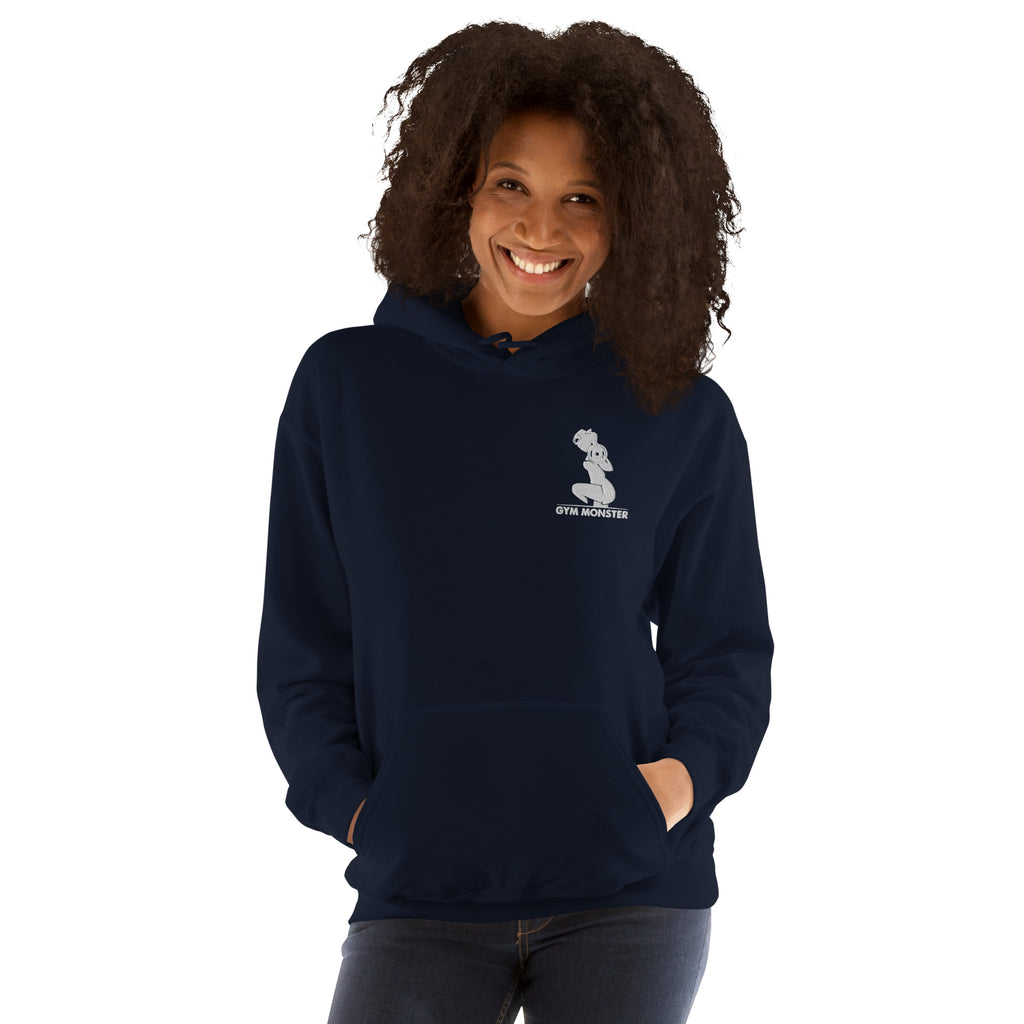 Lady Gym Monster Embroidered logo Hoodie