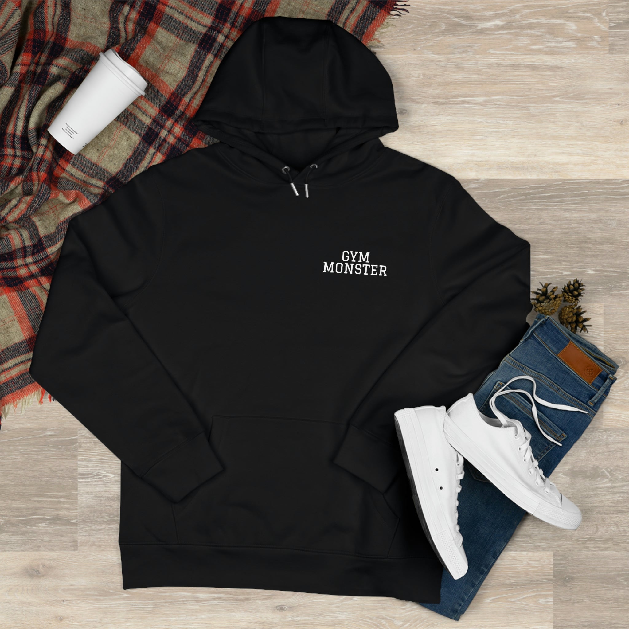 GYM MONSTER Big Crescent Logo Hoodie