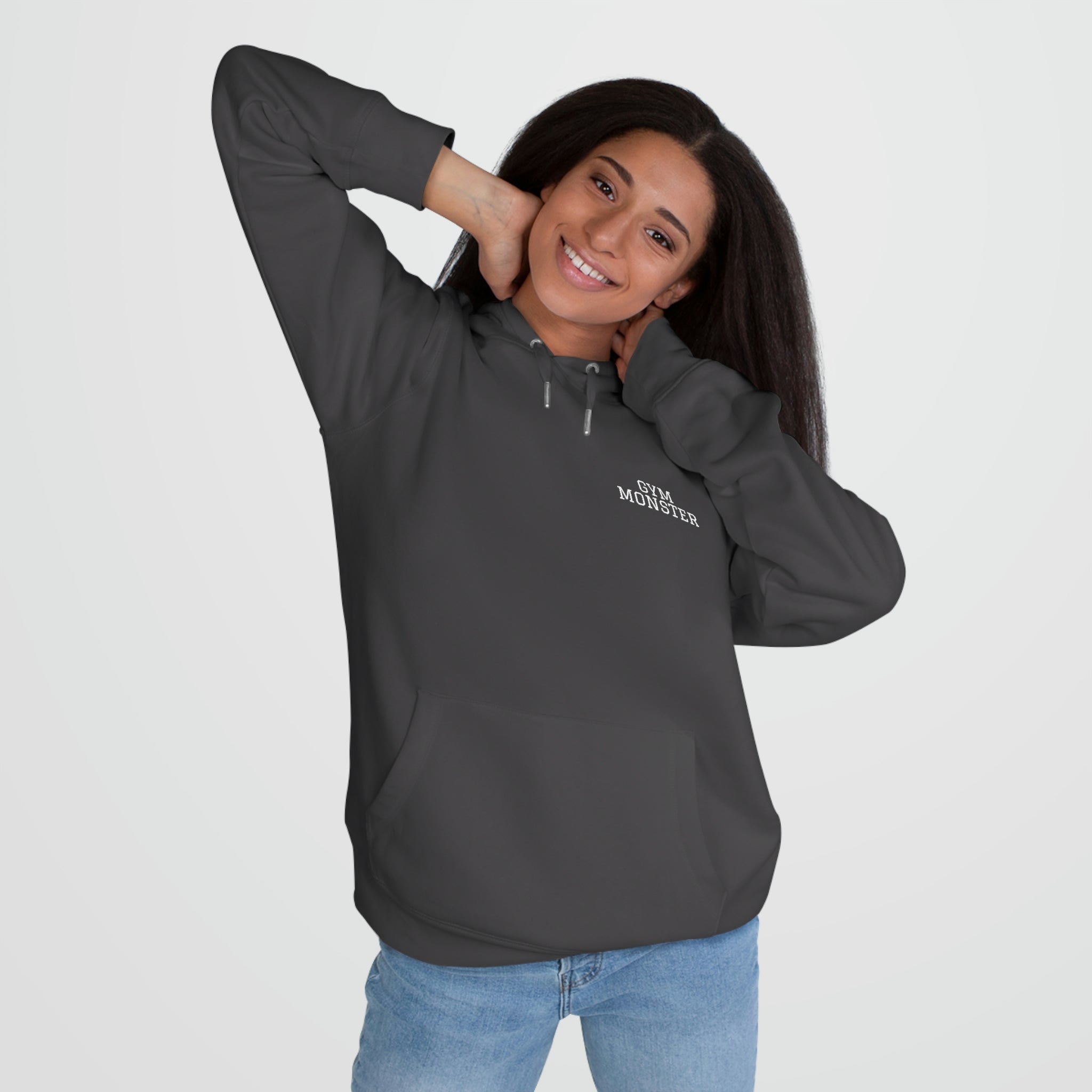 GYM MONSTER Big Crescent Logo Hoodie