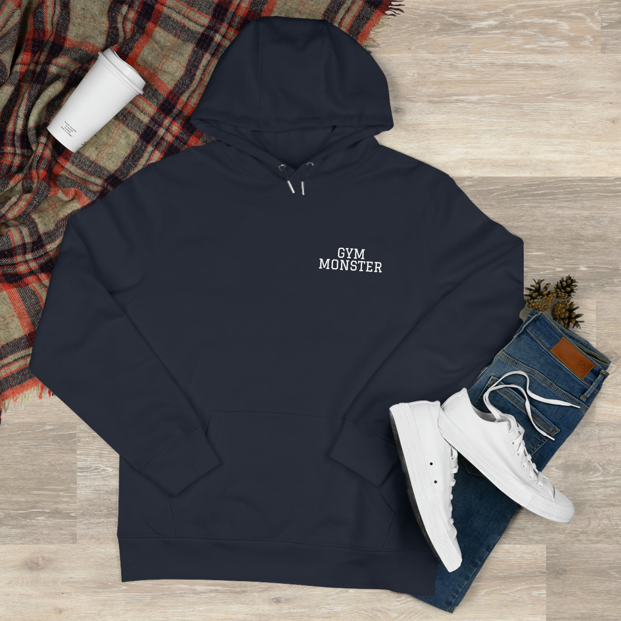 GYM MONSTER Big Crescent Logo Hoodie