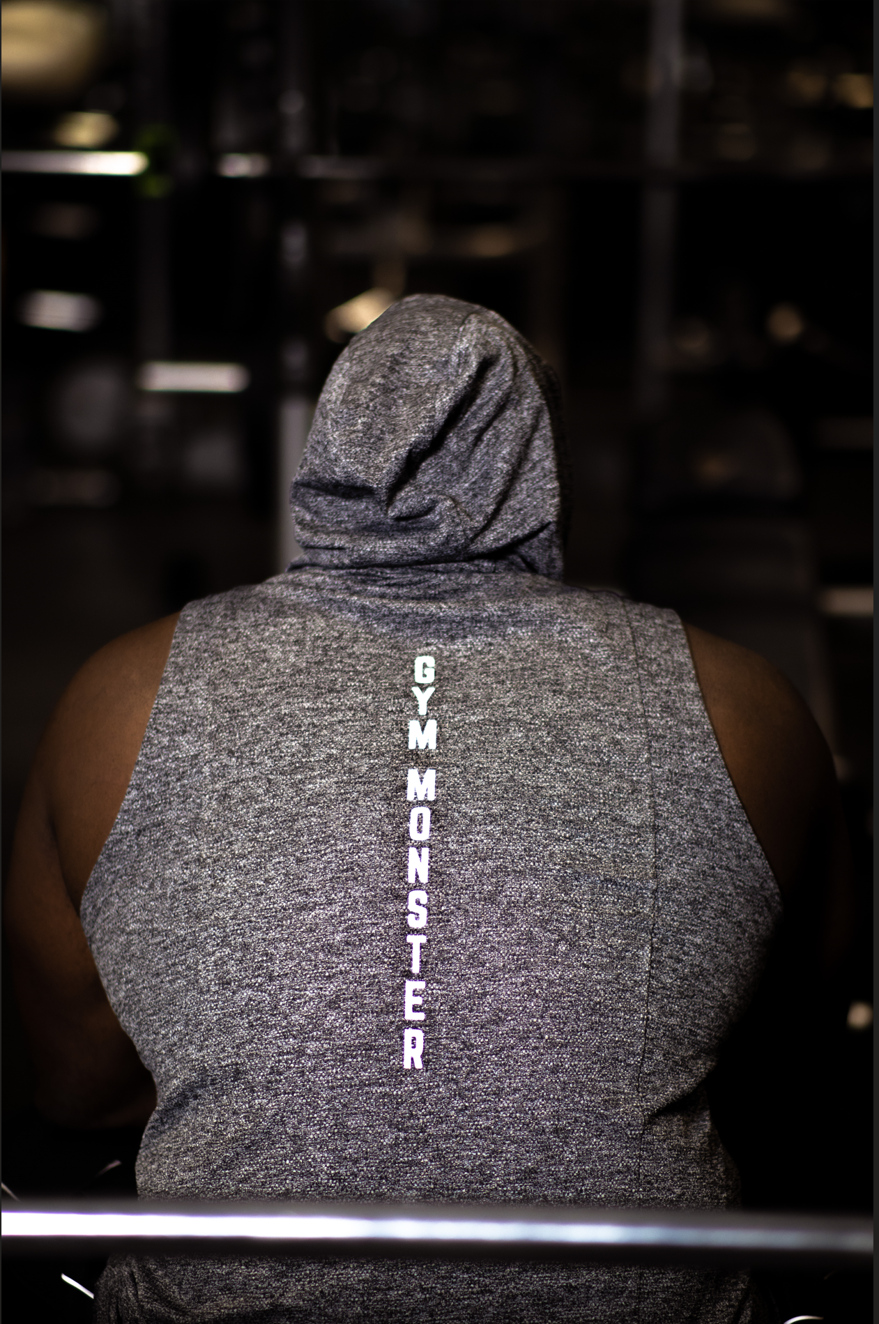 GYM MONSTER Men's Sleeveless Dry-Fit Hoodie