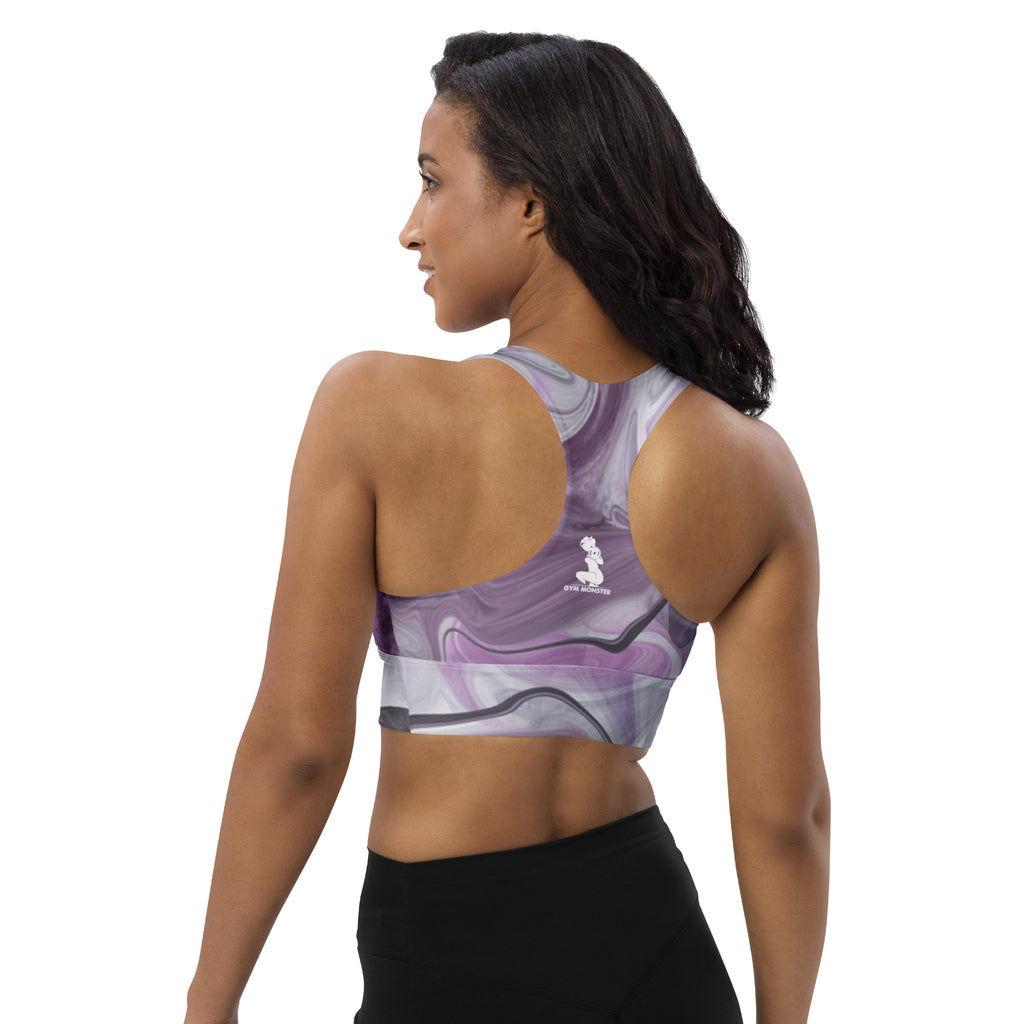 Lady Gym Monster Sports Bra-Purple Plasma