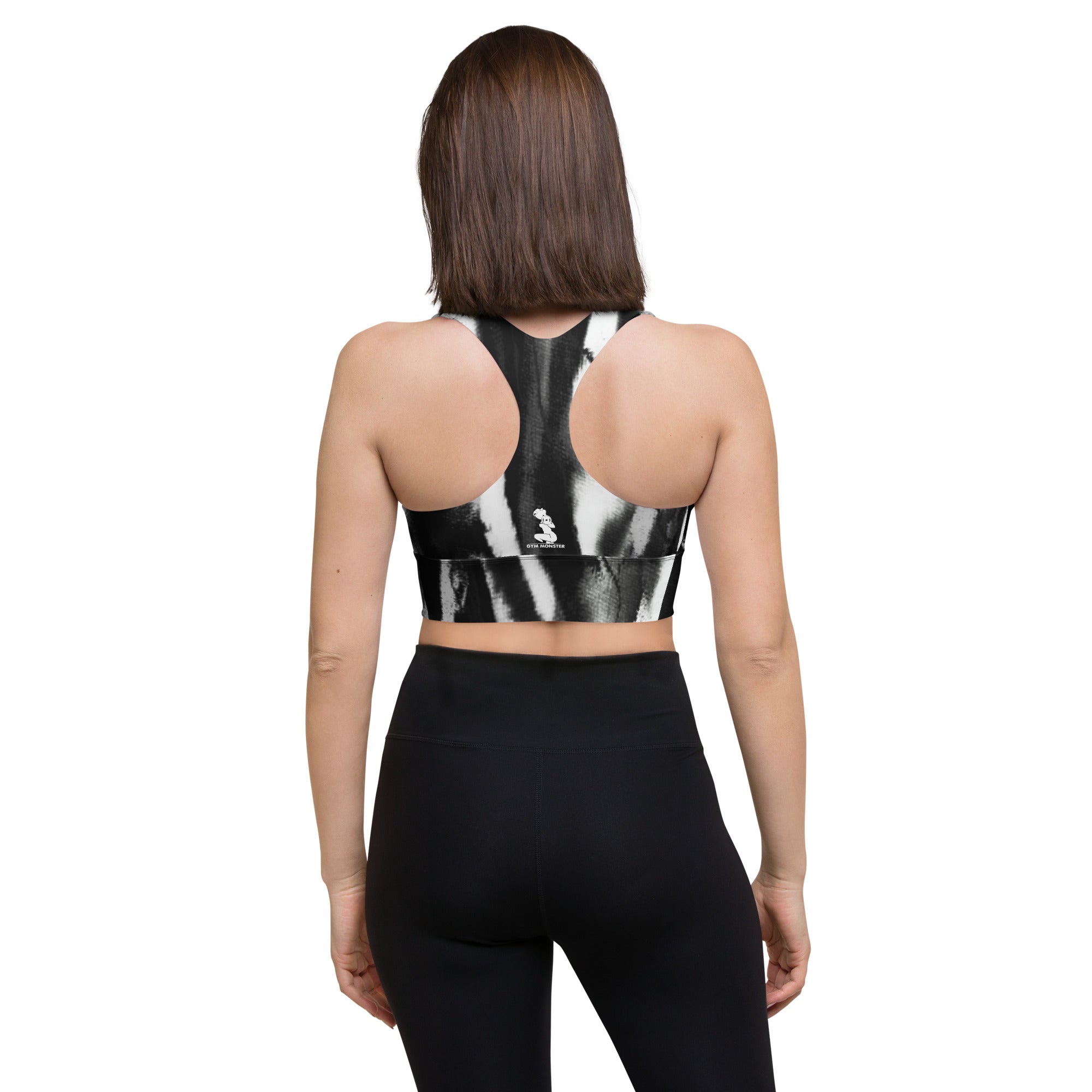 Lady Gym Monster Sports Bra-Marble