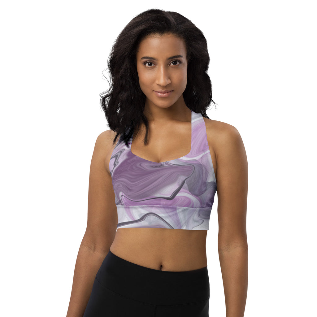 Lady Gym Monster Sports Bra-Purple Plasma