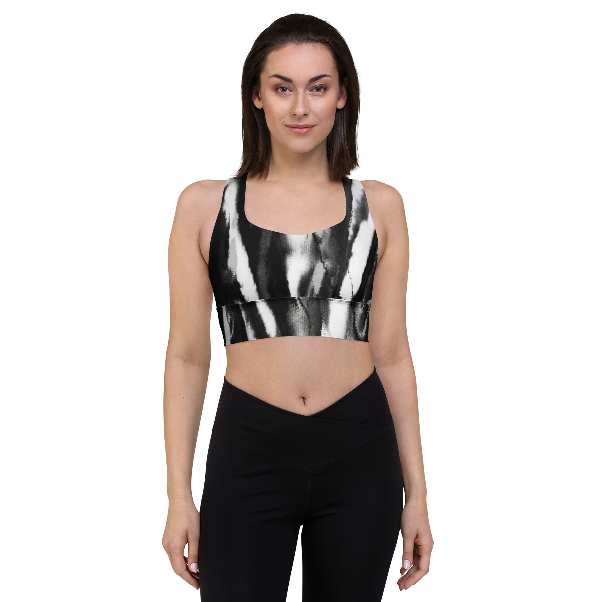 Lady Gym Monster Sports Bra-Marble
