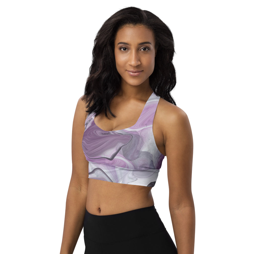 Lady Gym Monster Sports Bra-Purple Plasma