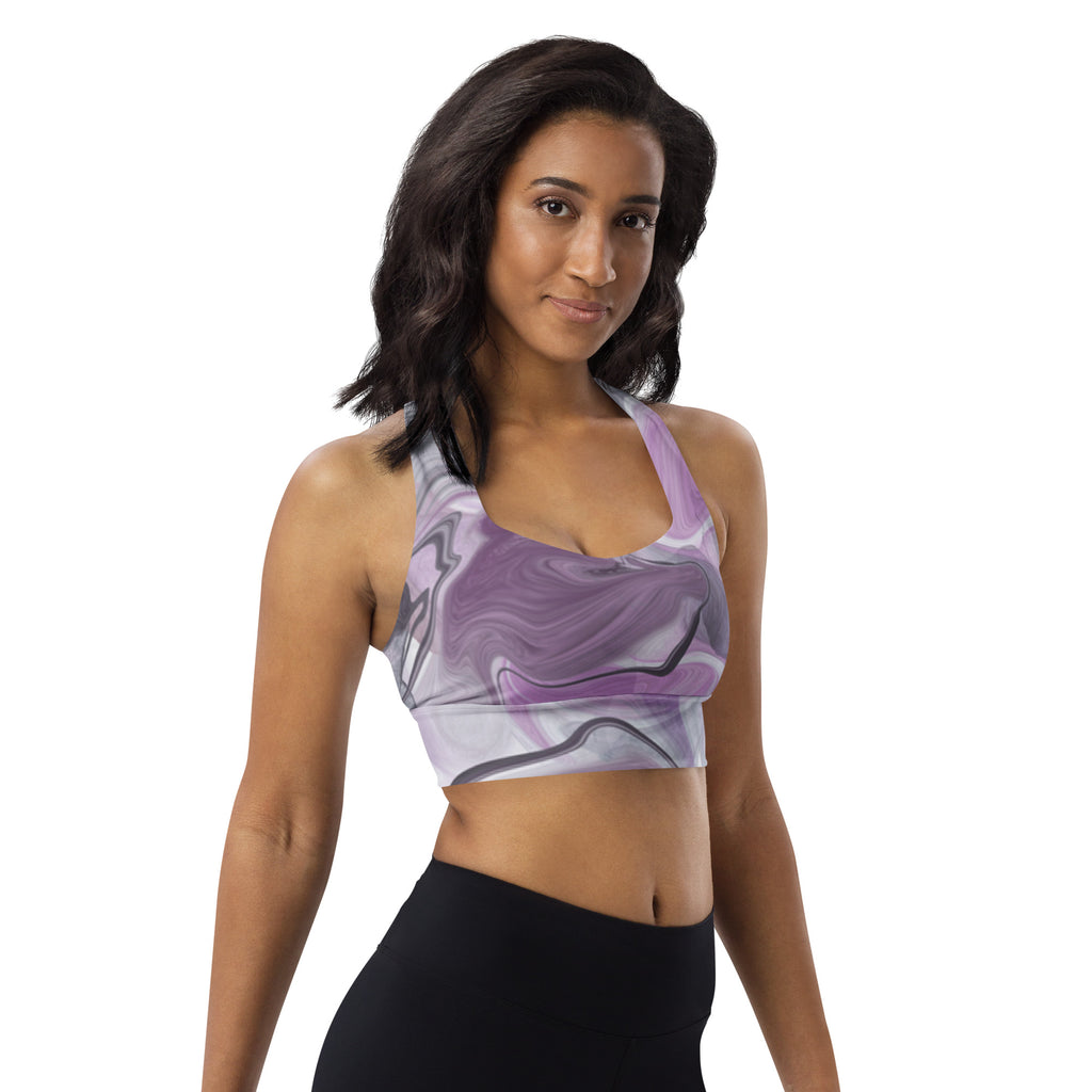 Lady Gym Monster Sports Bra-Purple Plasma