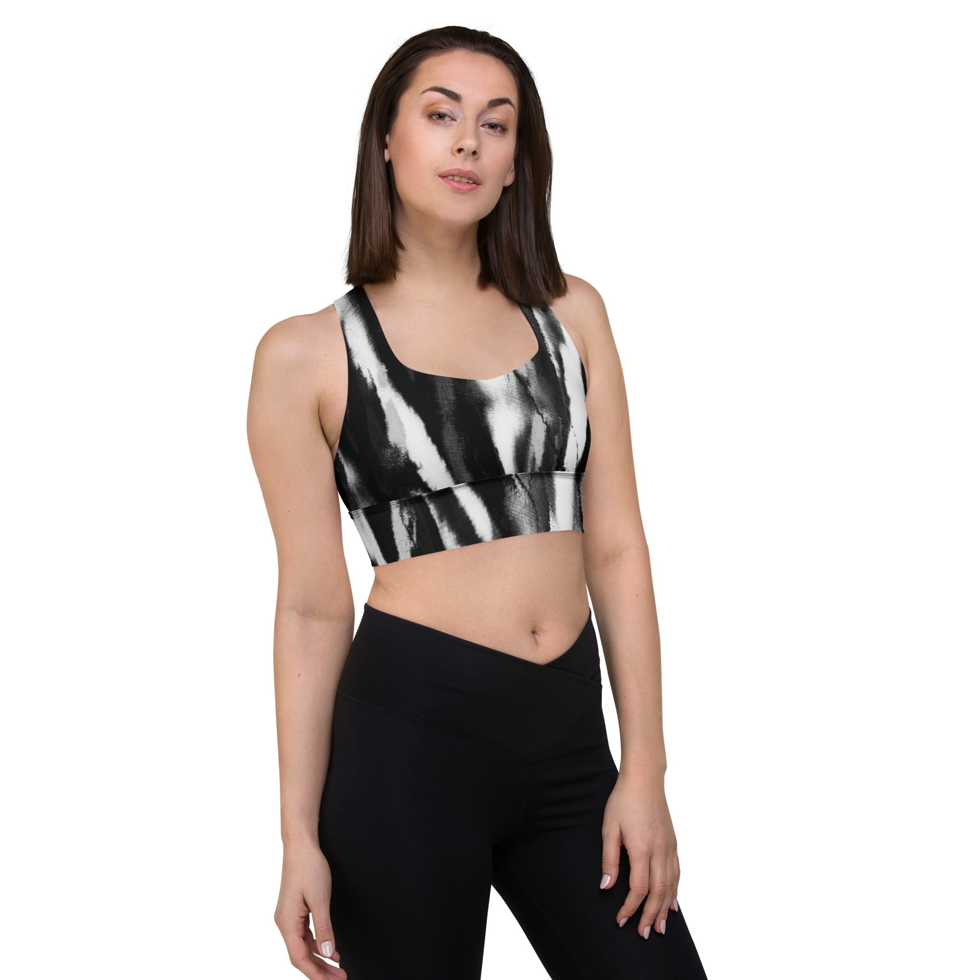 Lady Gym Monster Sports Bra-Marble