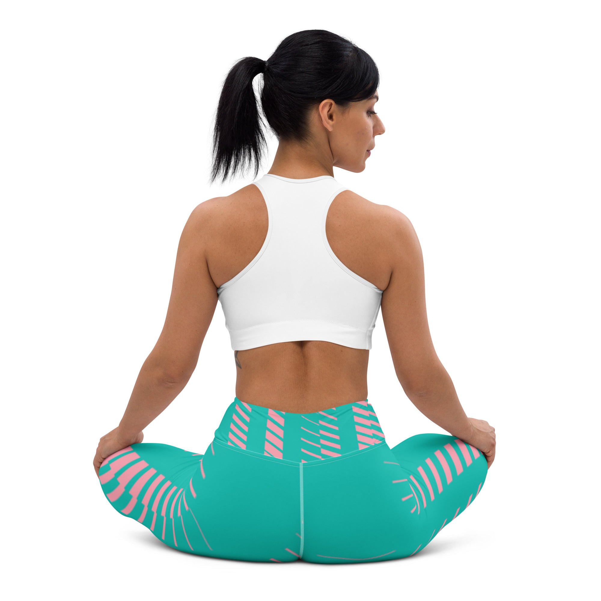 Lady Gym Monster Sports Leggings-Stripes