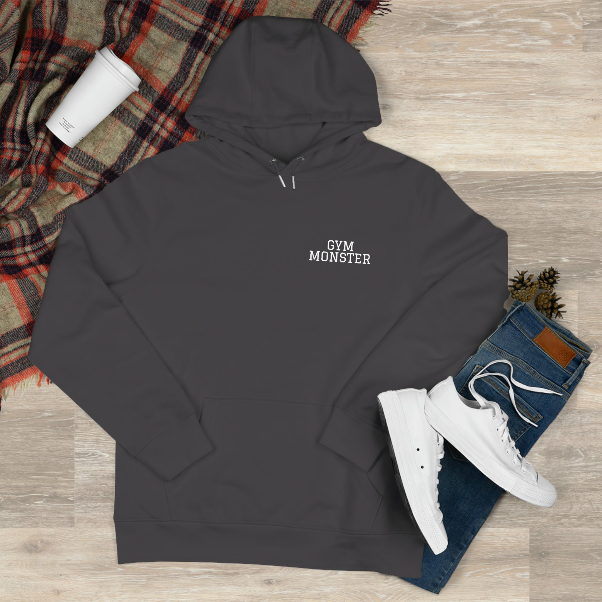 GYM MONSTER Big Crescent Logo Hoodie