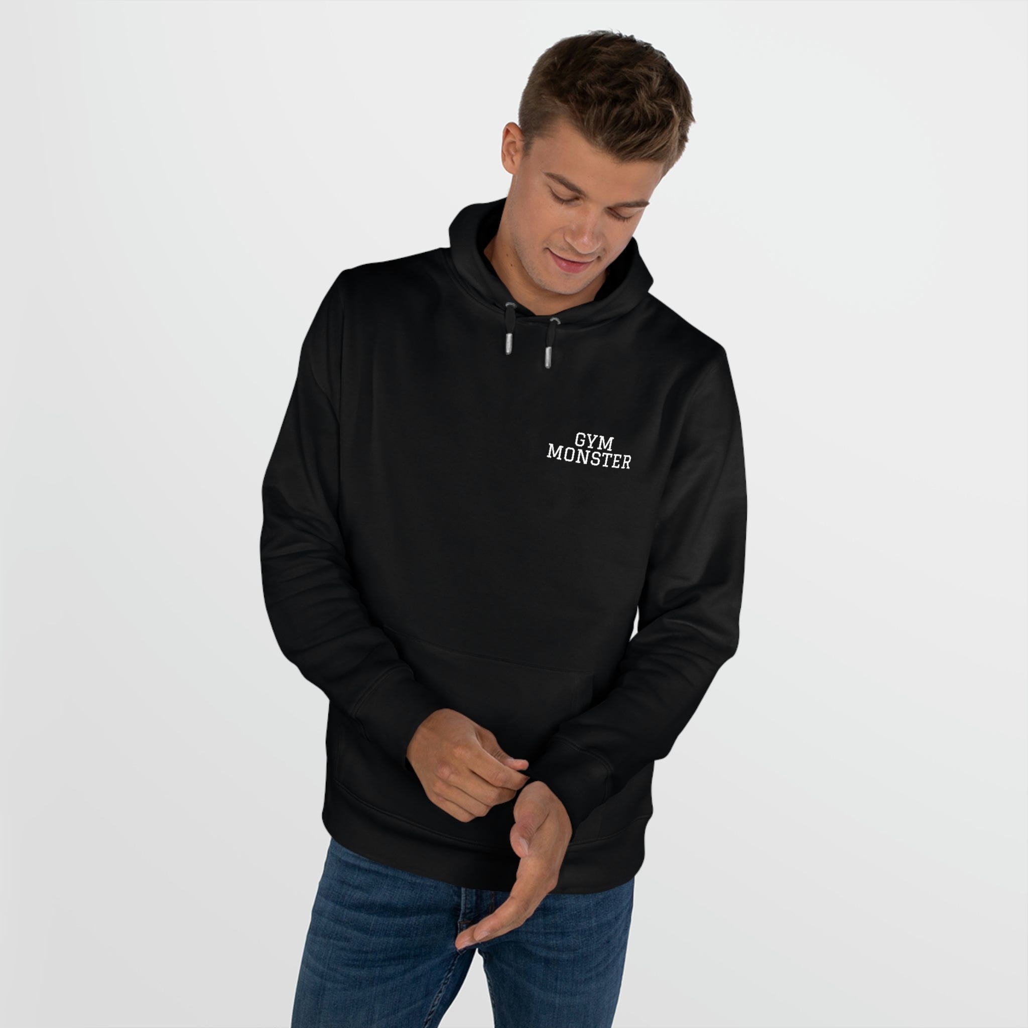 GYM MONSTER Big Crescent Logo Hoodie